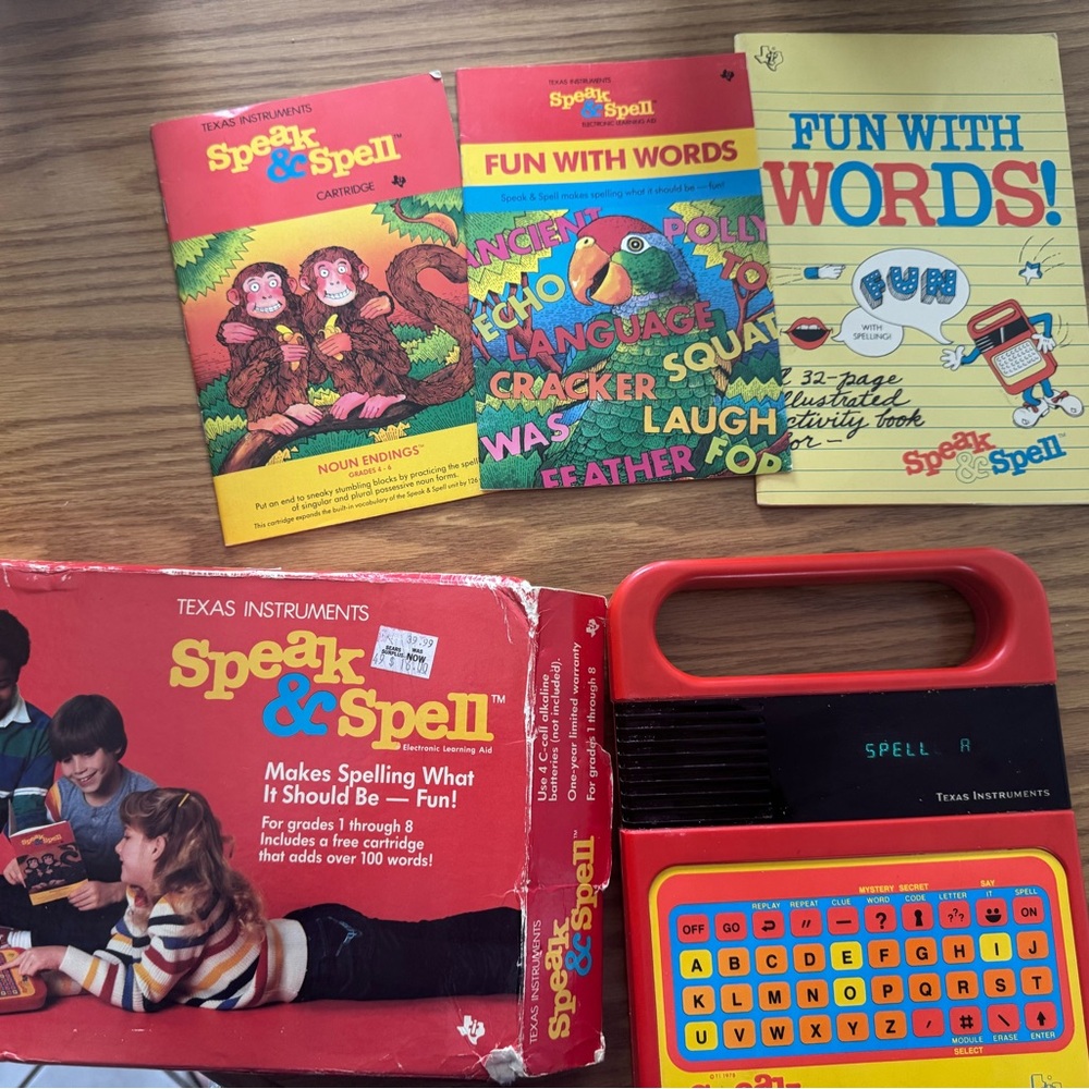 Texas Instruments Speak & Spell - Red and Yellow